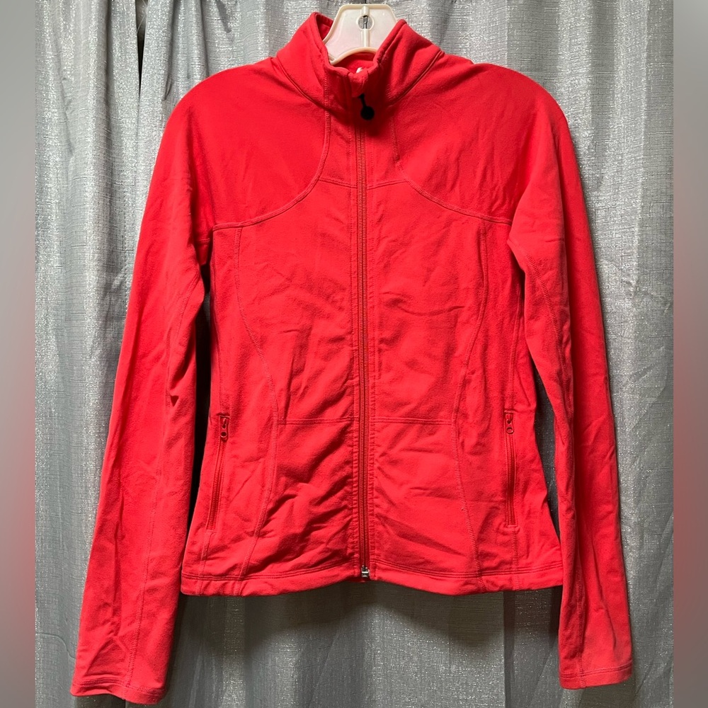 Lululemon Athletic coral/red zip up size 8.